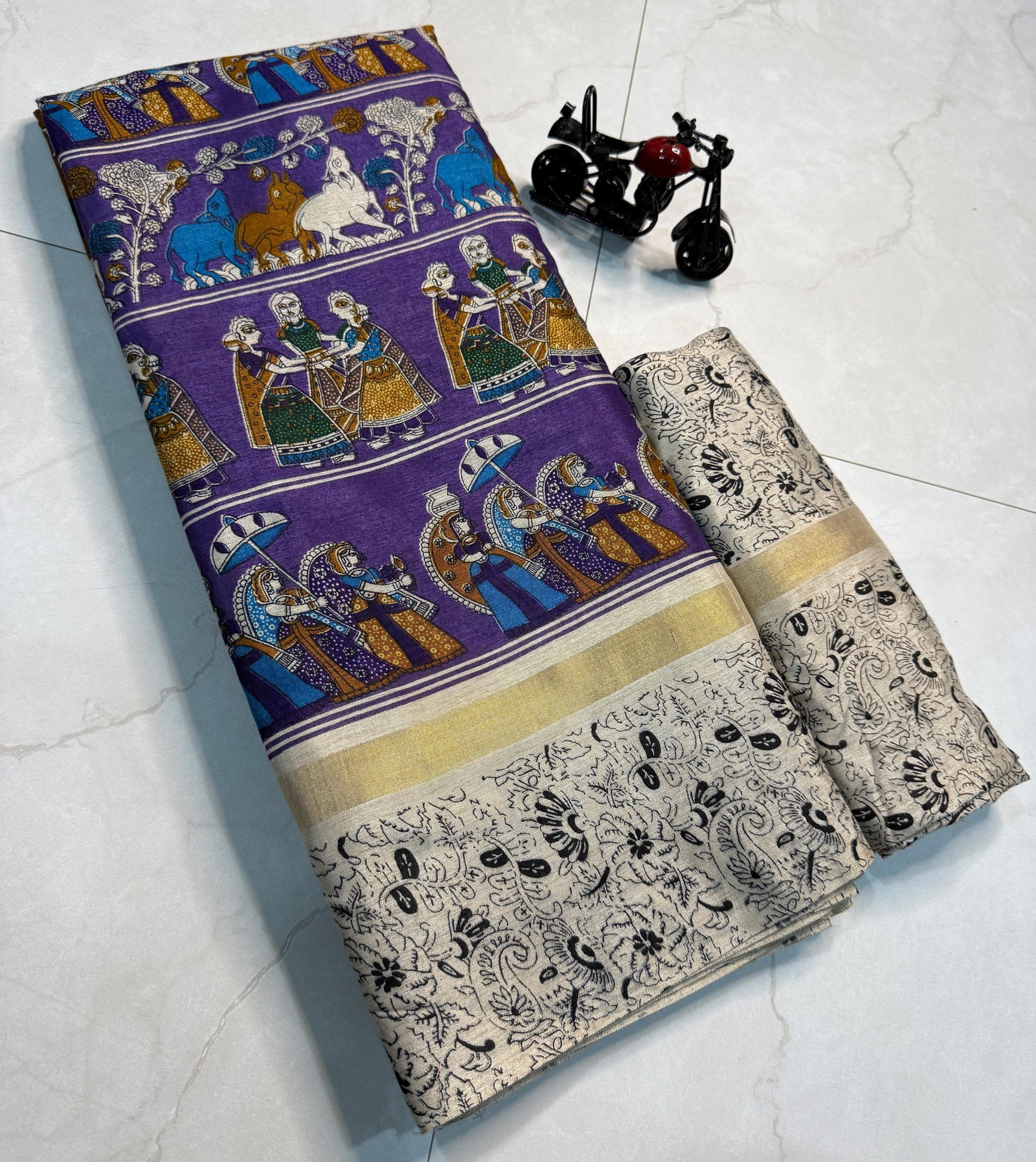 Wow Cotton Silk kalamkari Printed Daily Wear Sarees Suppliers In India